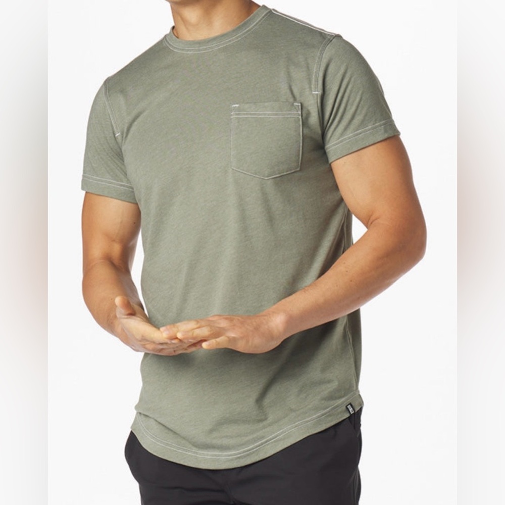 Glyder Men's Pocket Tee in Moss